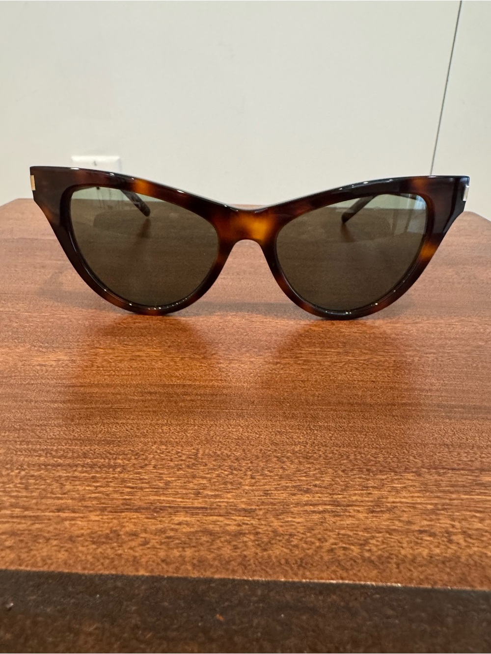 Saint Laurent Tortoiseshell
Cat-Eye Sunglasses